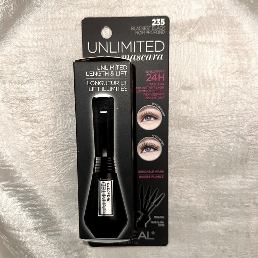 Unused NWT L’Oréal “Unlimited Mascara” - blackest black